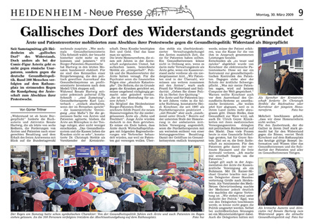 Heidenheim - Neue Presse 30.03.2009
