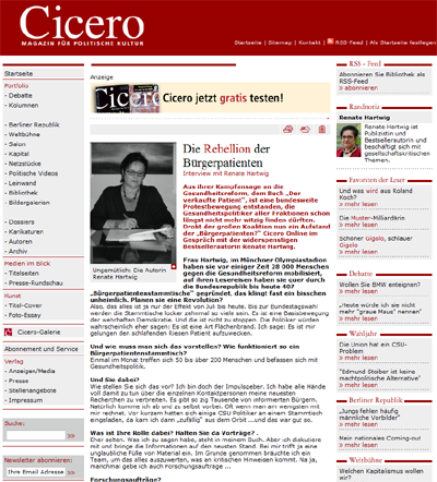 Interview in Cicero online