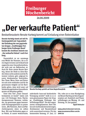 Freiburger Wochenbericht 24.06.2009